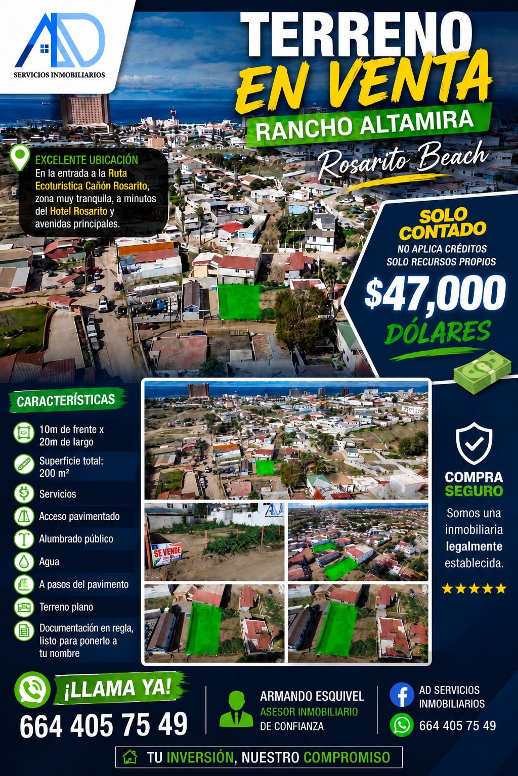 Terreno en Venta Ubicado Rancho Altamira