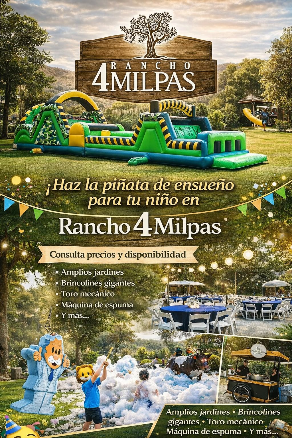 Haz la Piñata de Ensueño Para tu Hijo, en Rancho 4 Milpas.